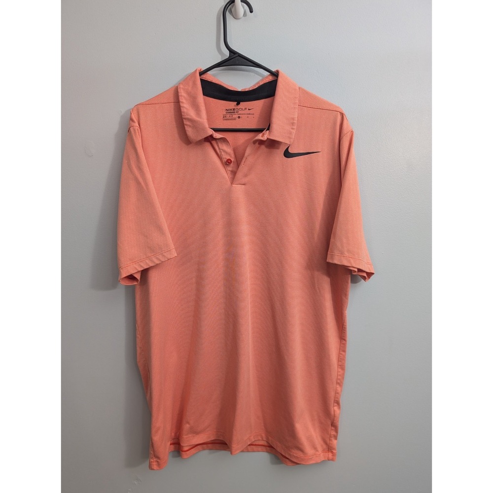 A3 Nike Golf Dri-FIT Victory Polo Shirt Orange Trance Men's L